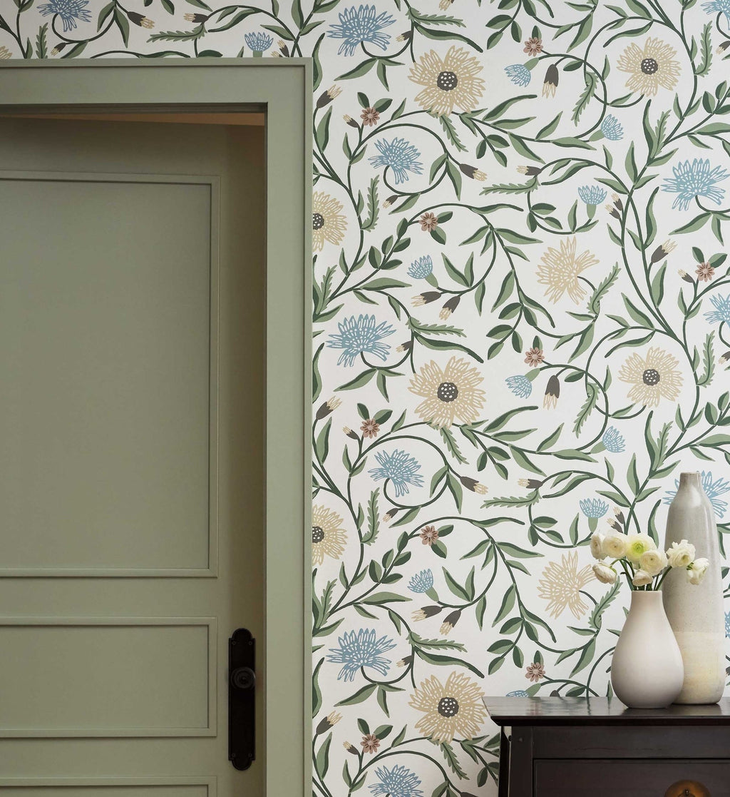 Aster Wallpaper - White