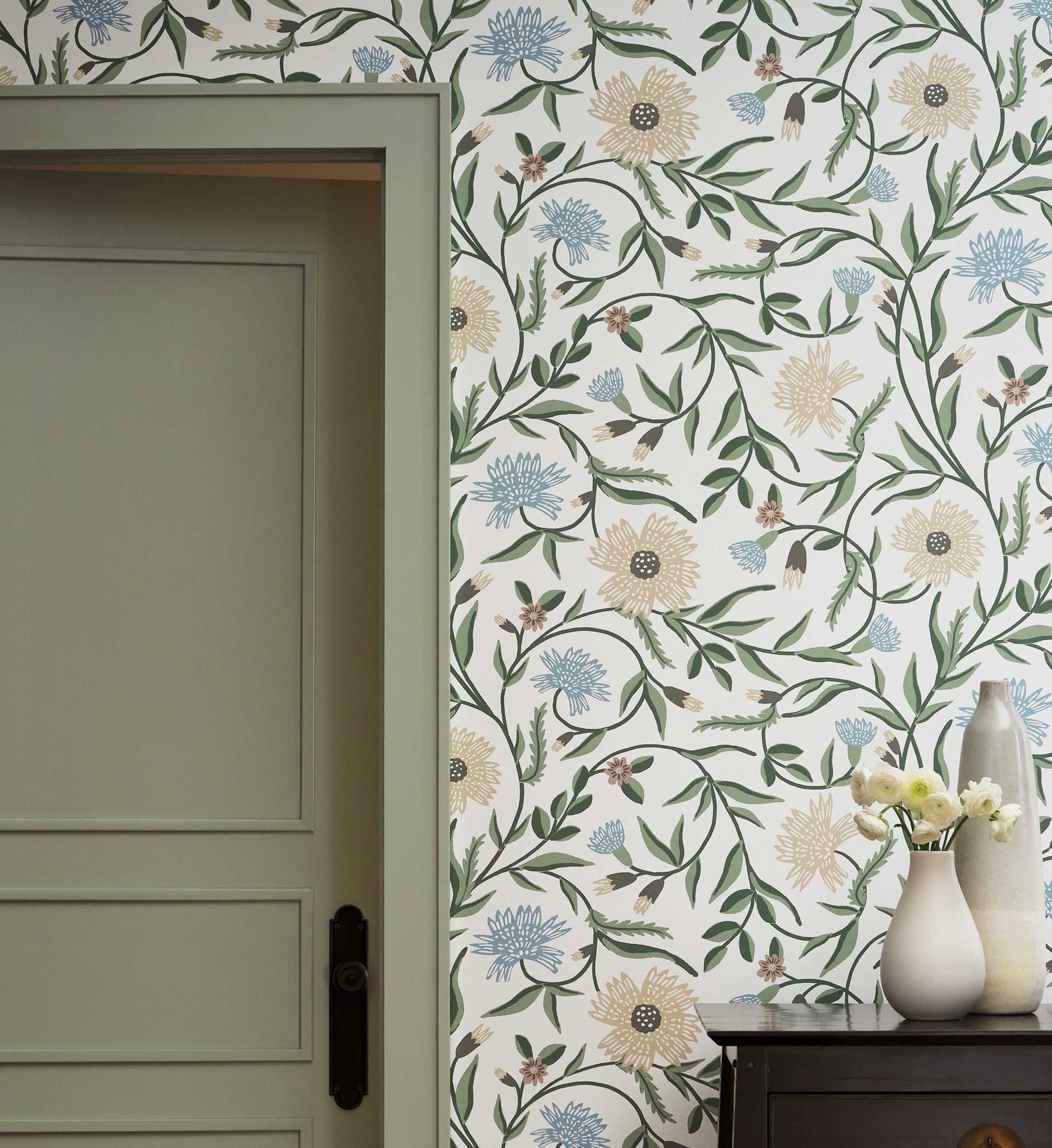 Aster Wallpaper - White