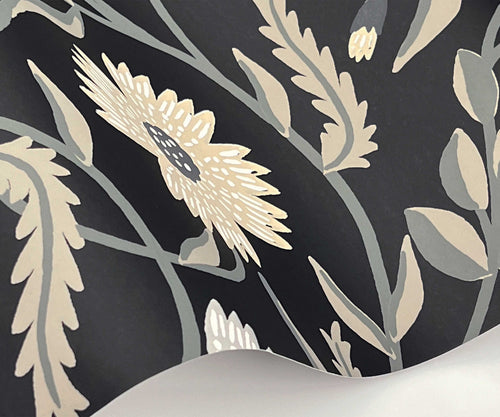 Aster Wallpaper Sample - Black