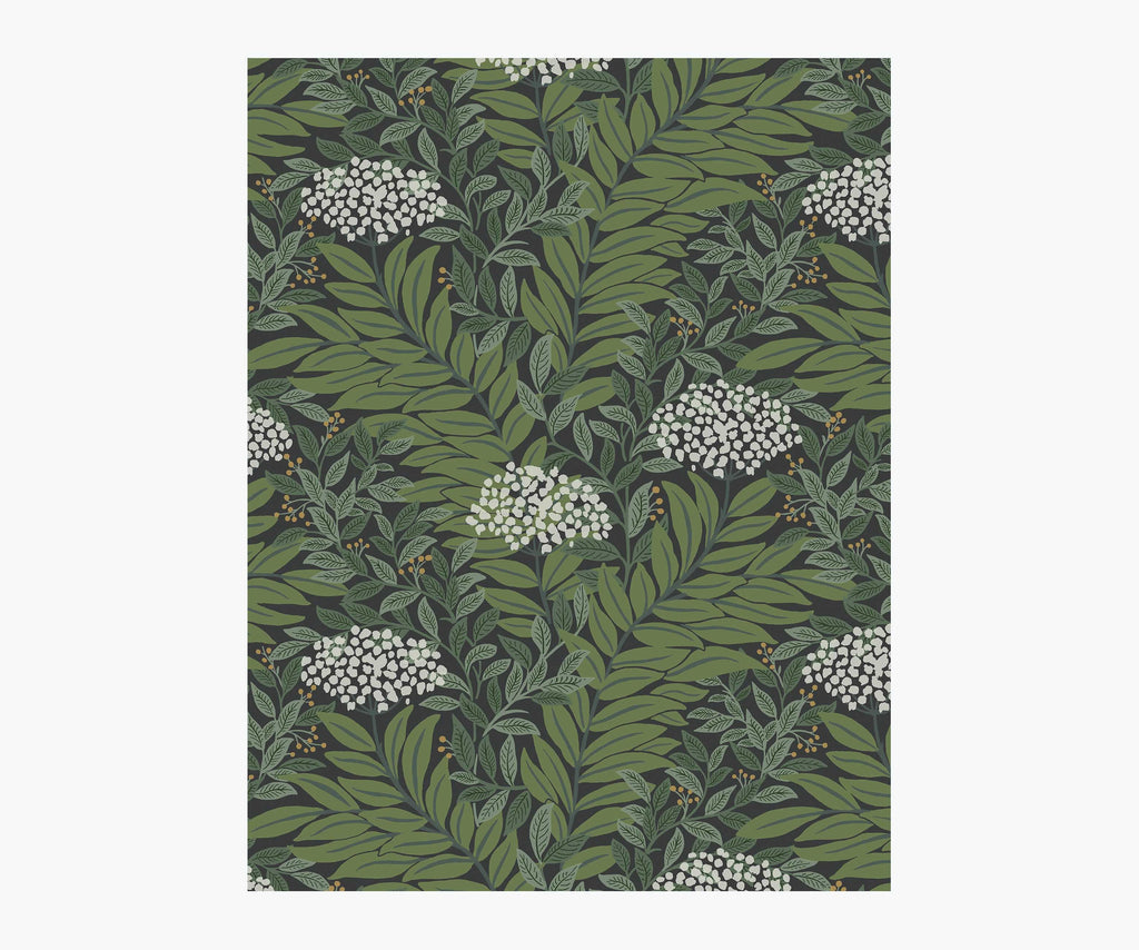 Highgrove Wallpaper Sample - Black