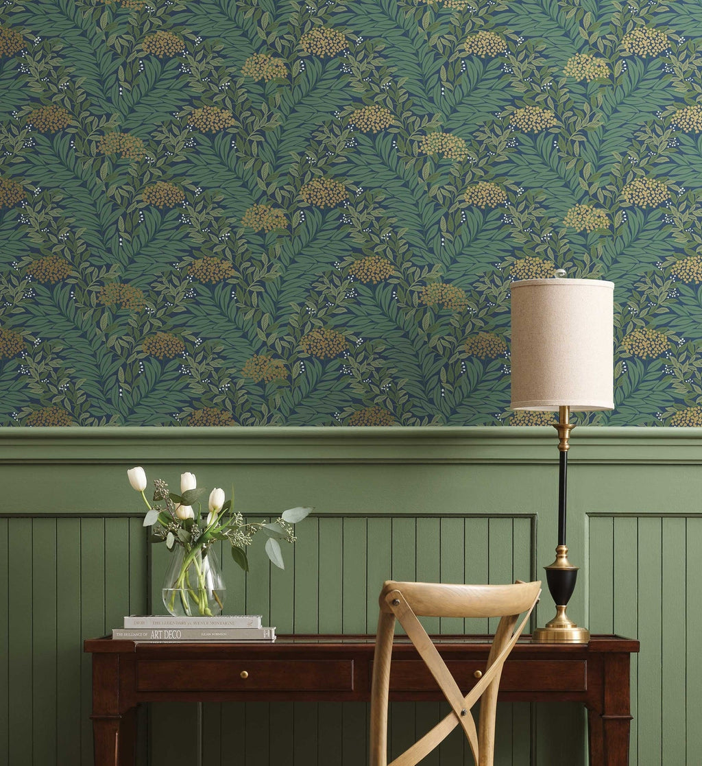 Highgrove Wallpaper - Navy