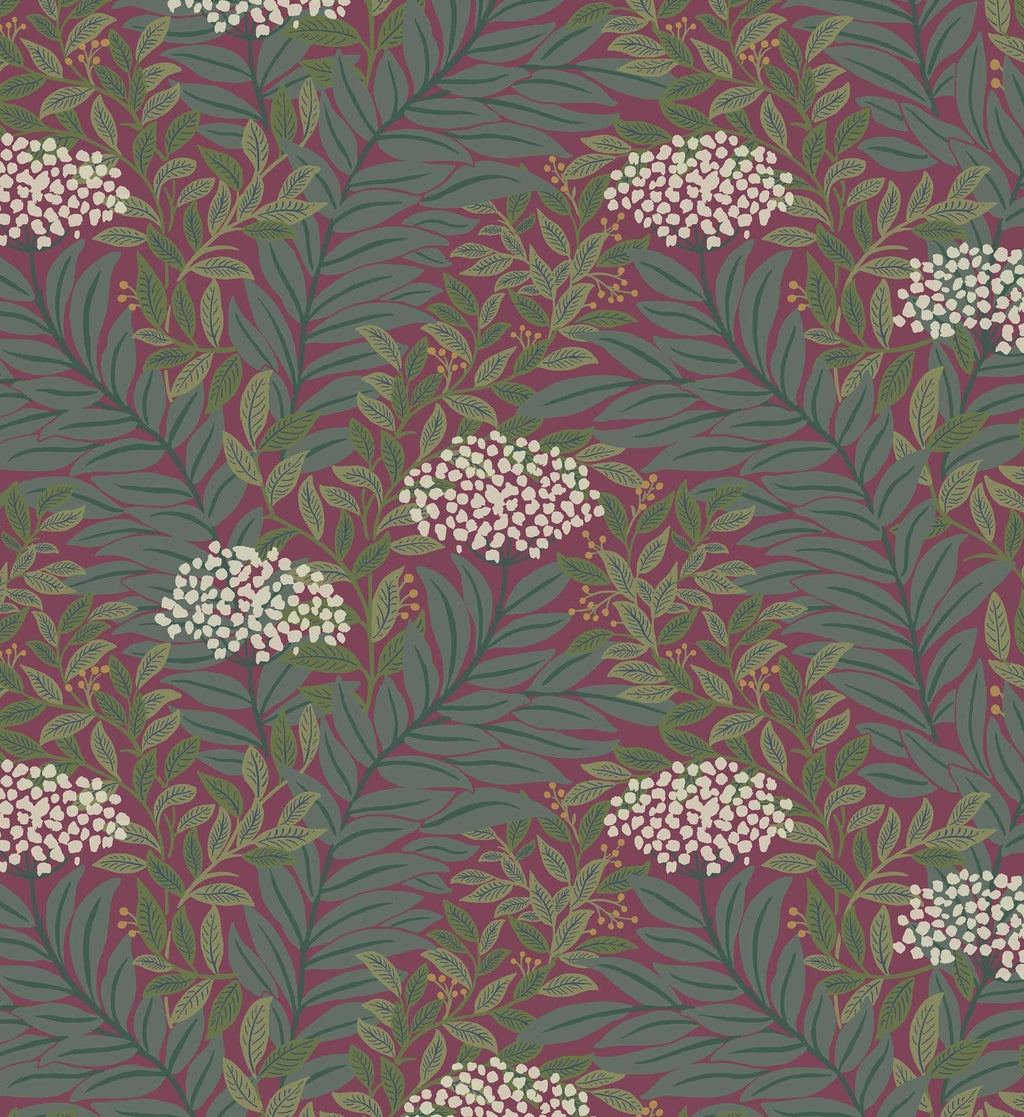 Highgrove Wallpaper - Burgundy