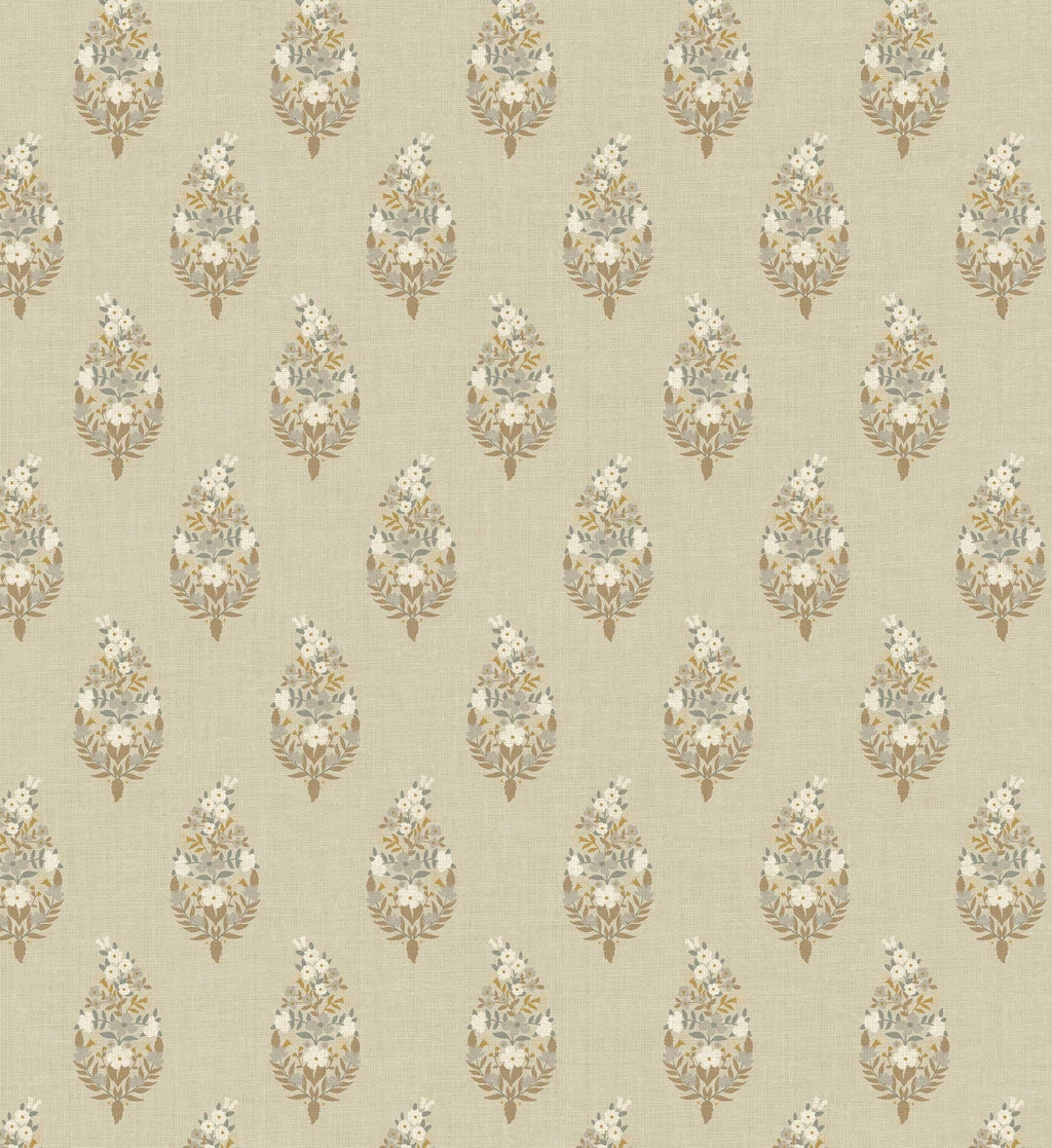 Paisley Wallpaper - Linen