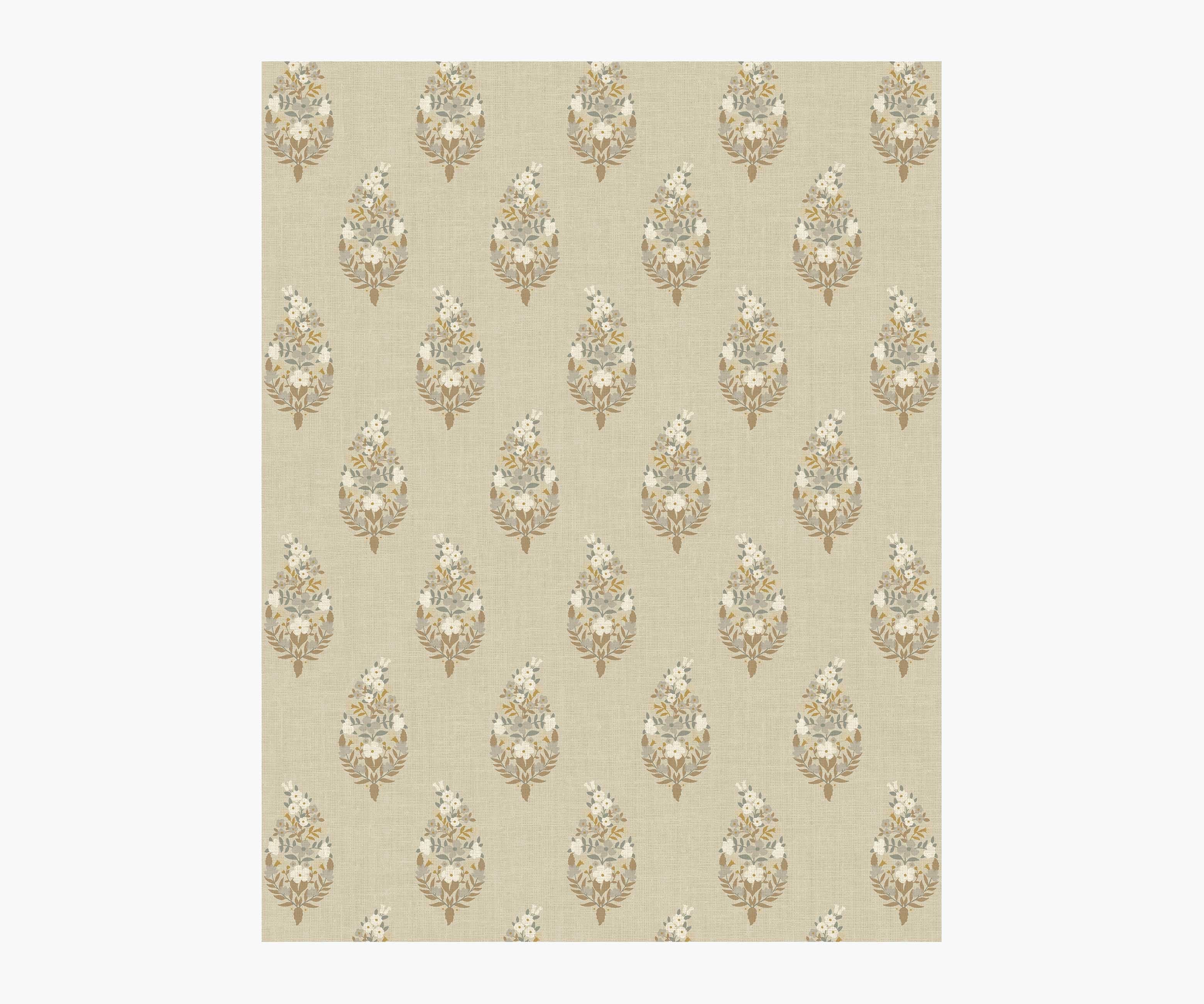 Paisley Wallpaper Sample - Linen