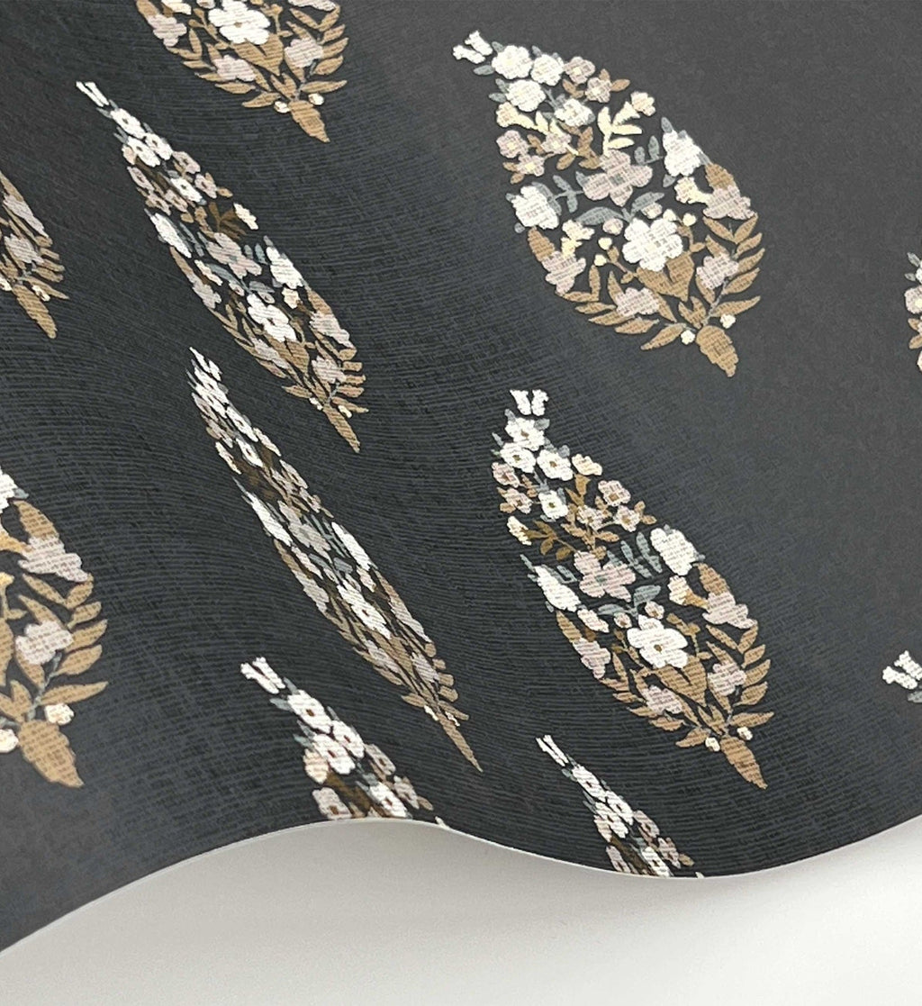 Paisley Wallpaper - Black