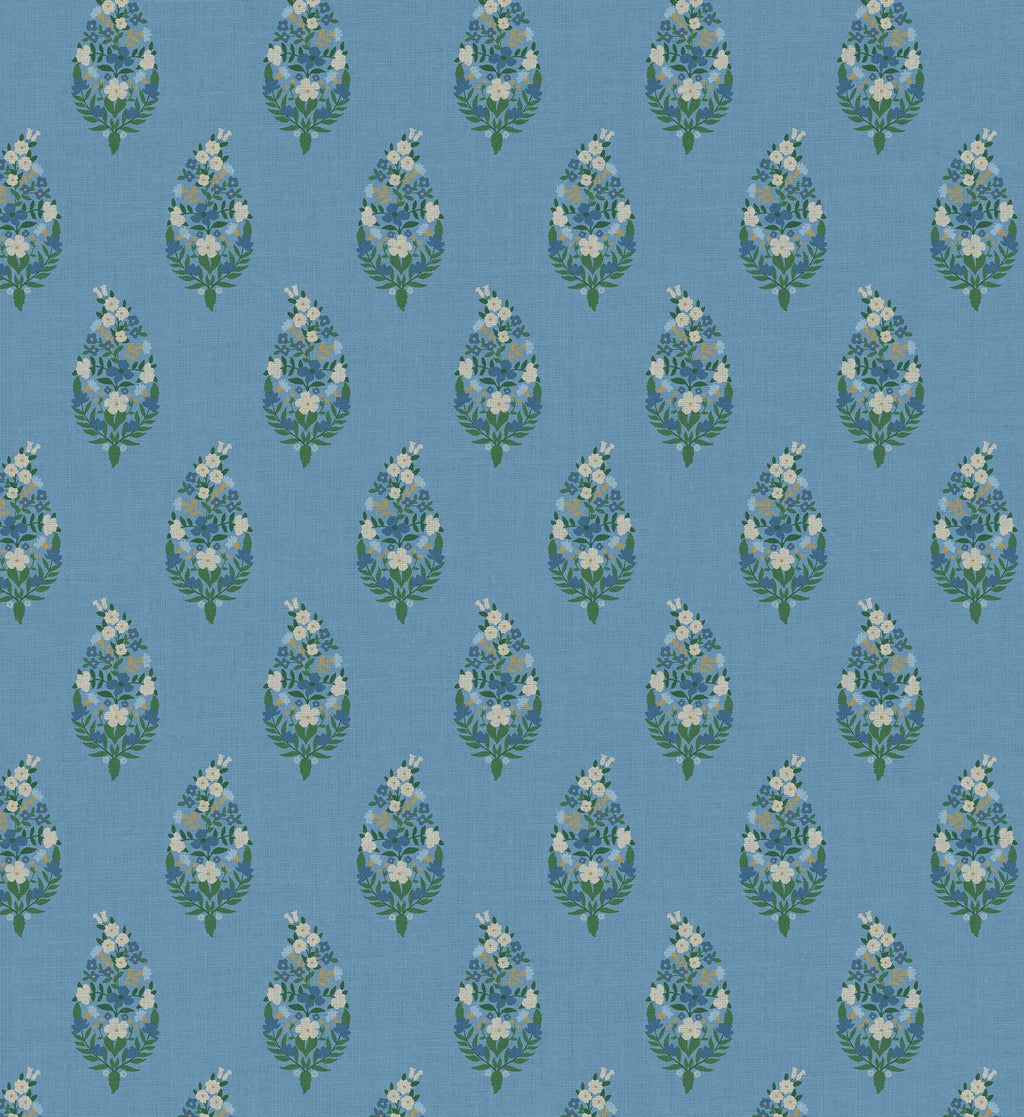 Paisley Wallpaper - Blue