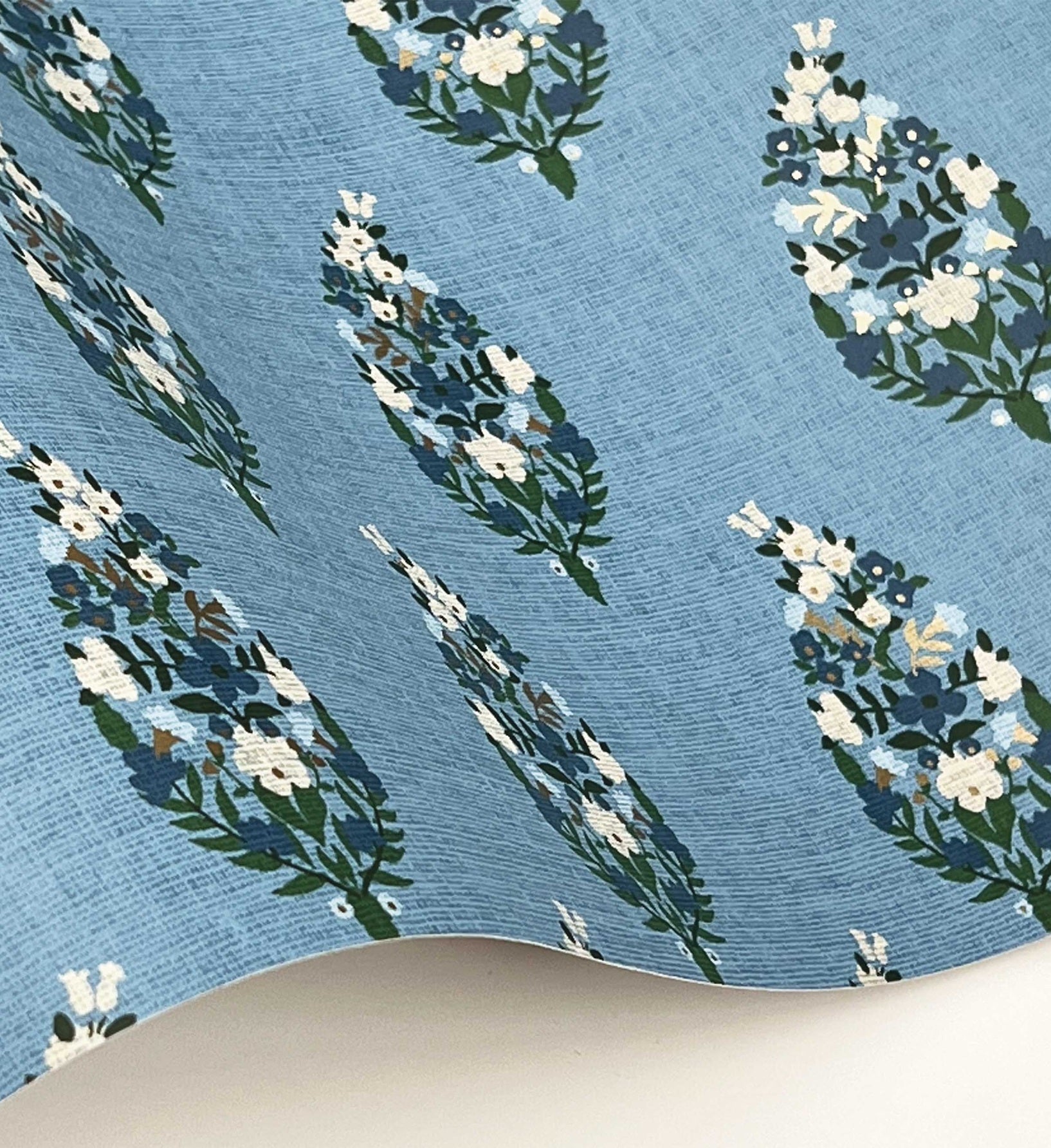 Paisley Wallpaper - Blue