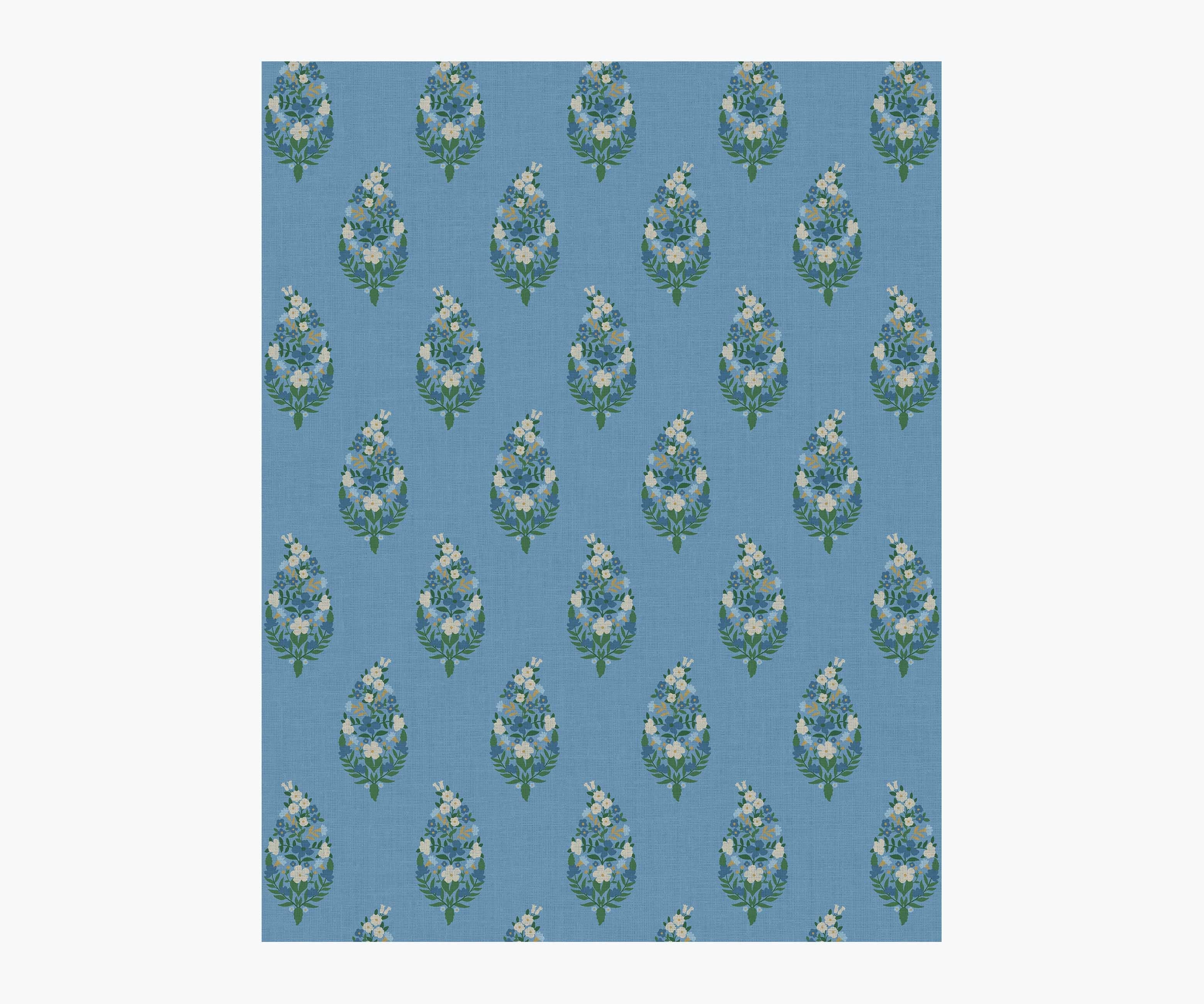 Paisley Wallpaper Sample - Blue