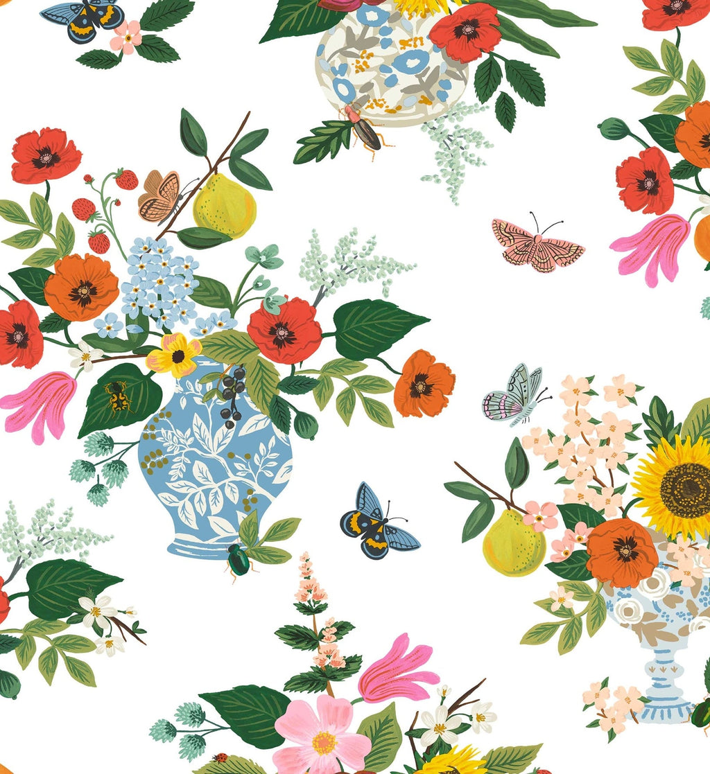 Flower Studies Wallpaper - Bright Multi