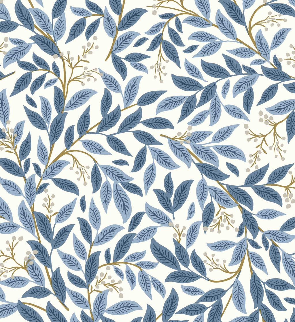 Willowberry Wallpaper - Blue & White