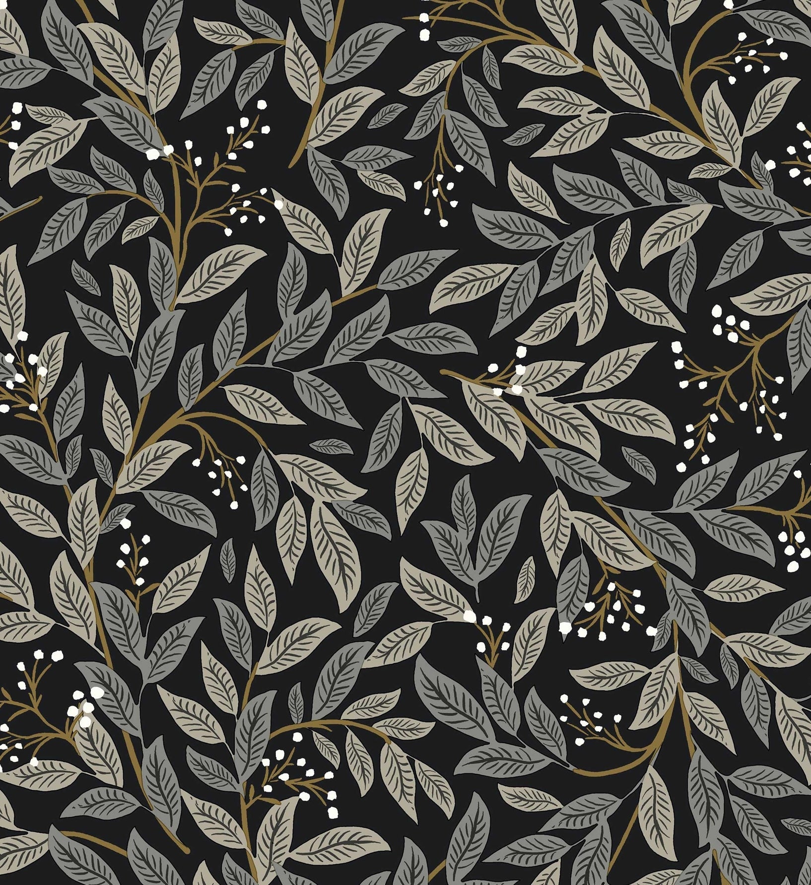 Willowberry Wallpaper - Black