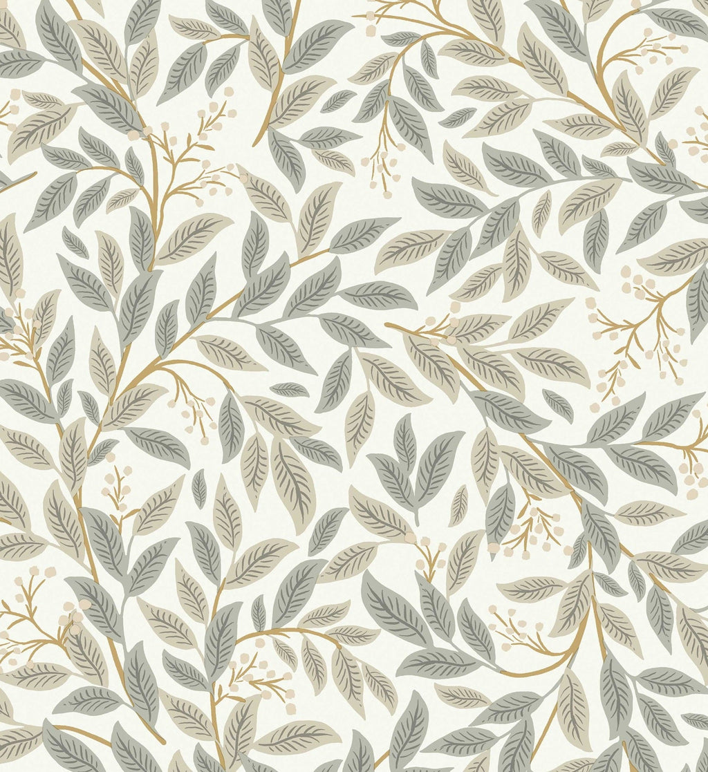 Willowberry Wallpaper - Linen & White