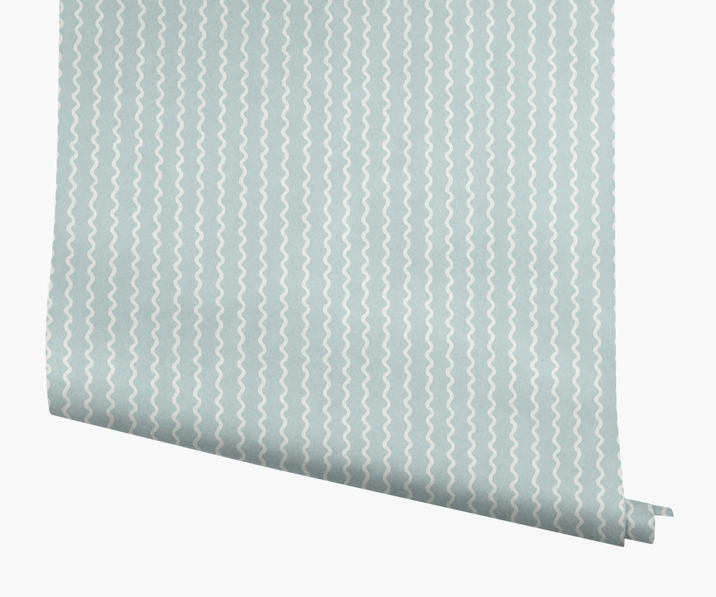 Rickrack Wallpaper - Light Blue