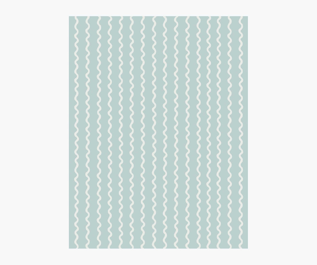 Rickrack Wallpaper Sample - Light Blue