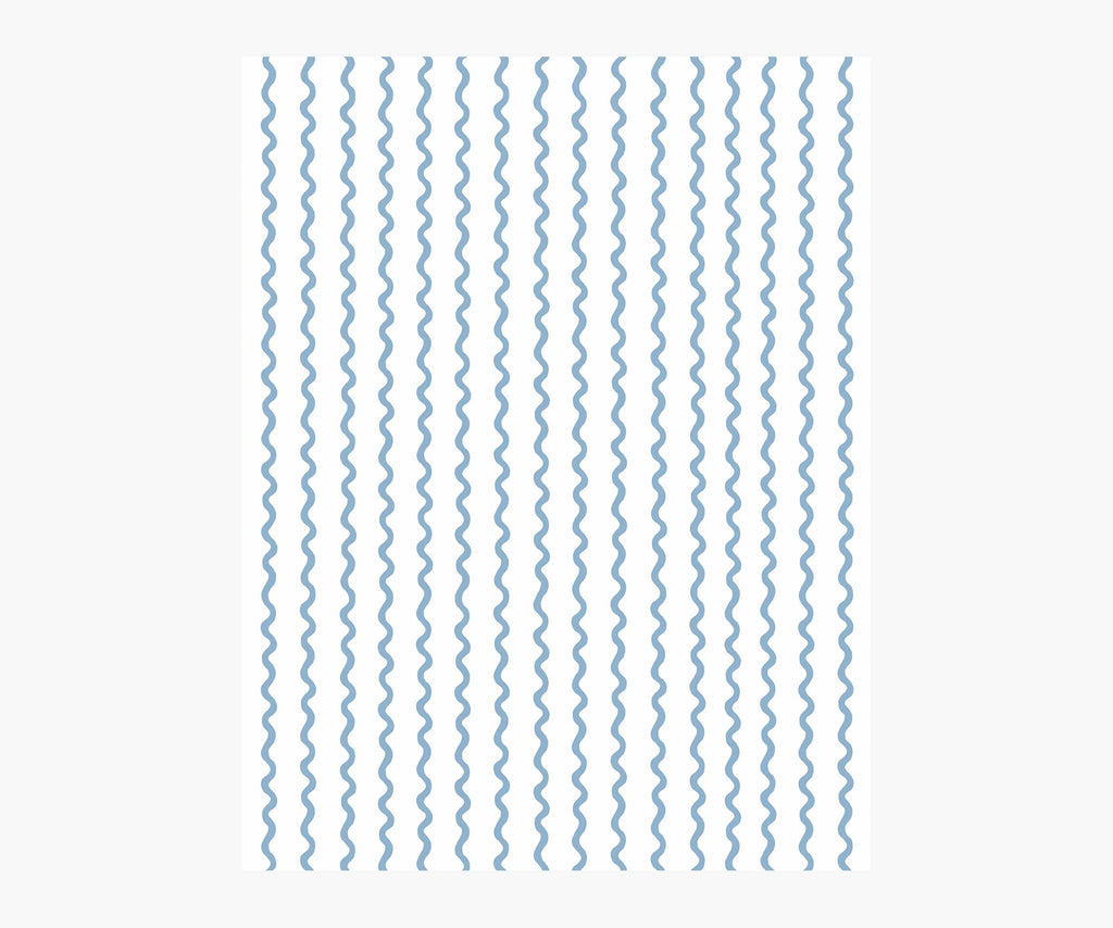 Rickrack Wallpaper Sample - Blue