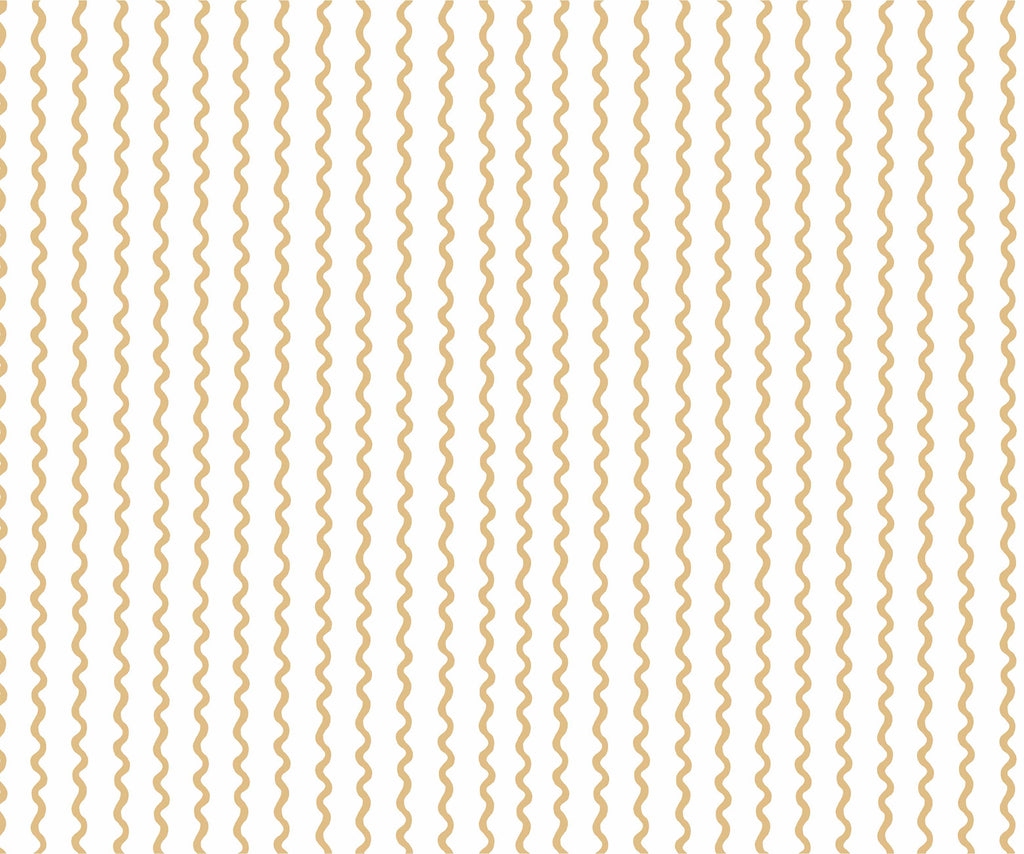 Rickrack Wallpaper - Metallic Gold
