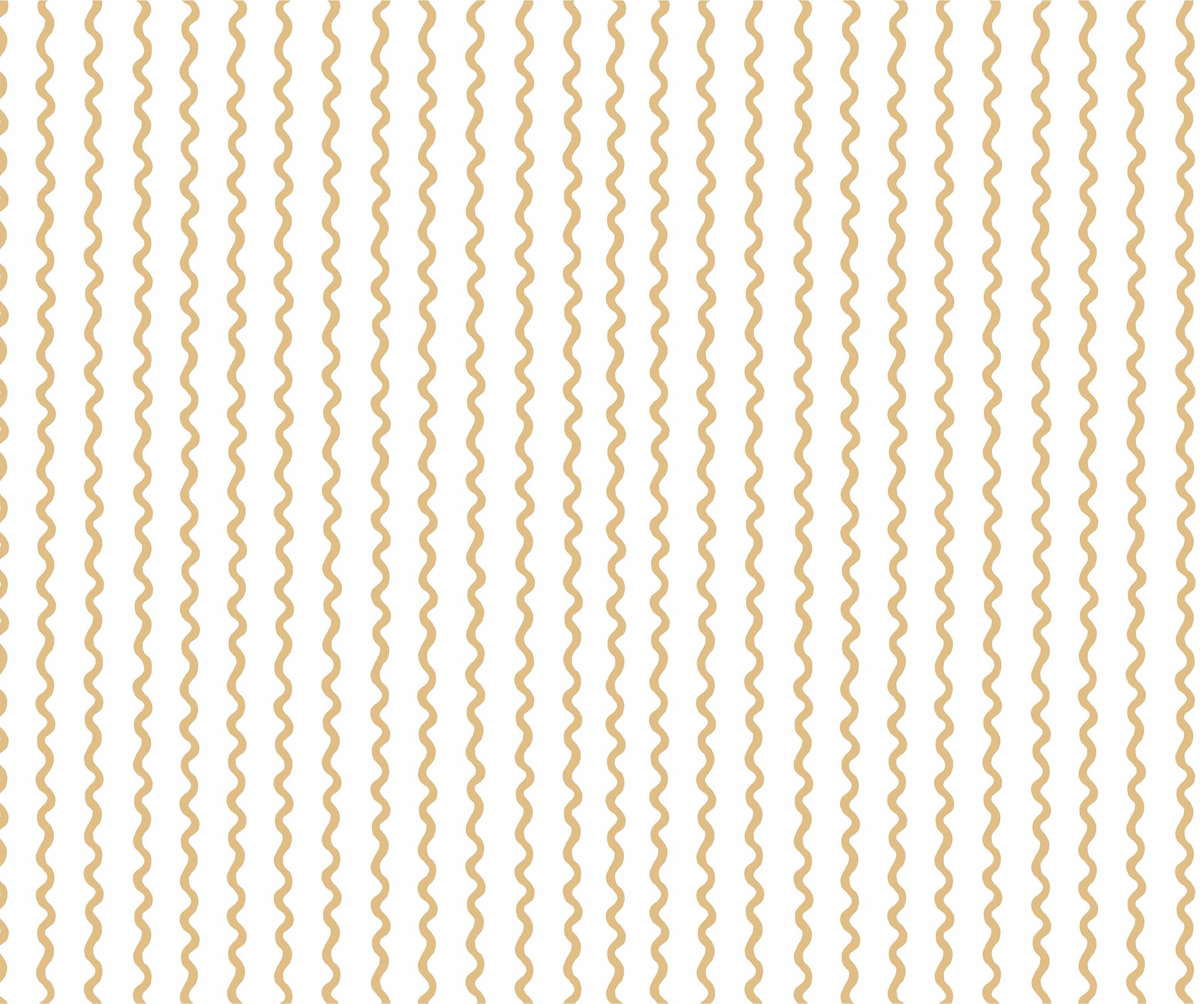 Rickrack Wallpaper - Metallic Gold