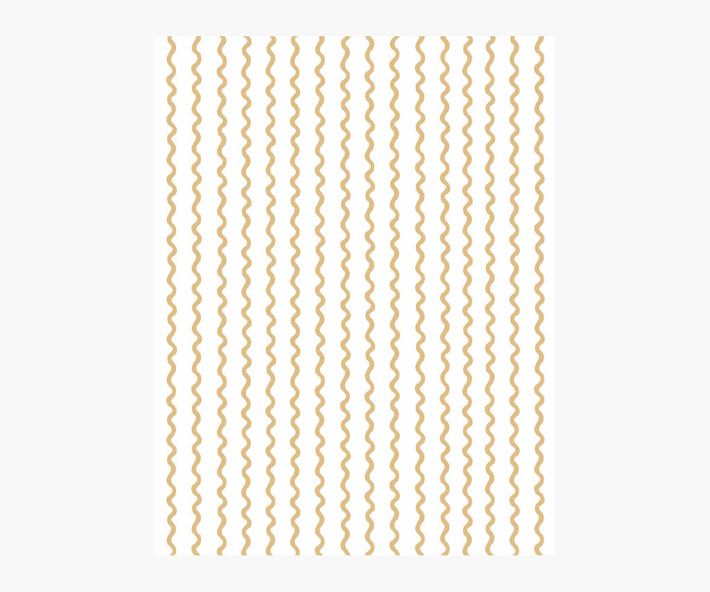 Rickrack Wallpaper Sample - Metallic Gold