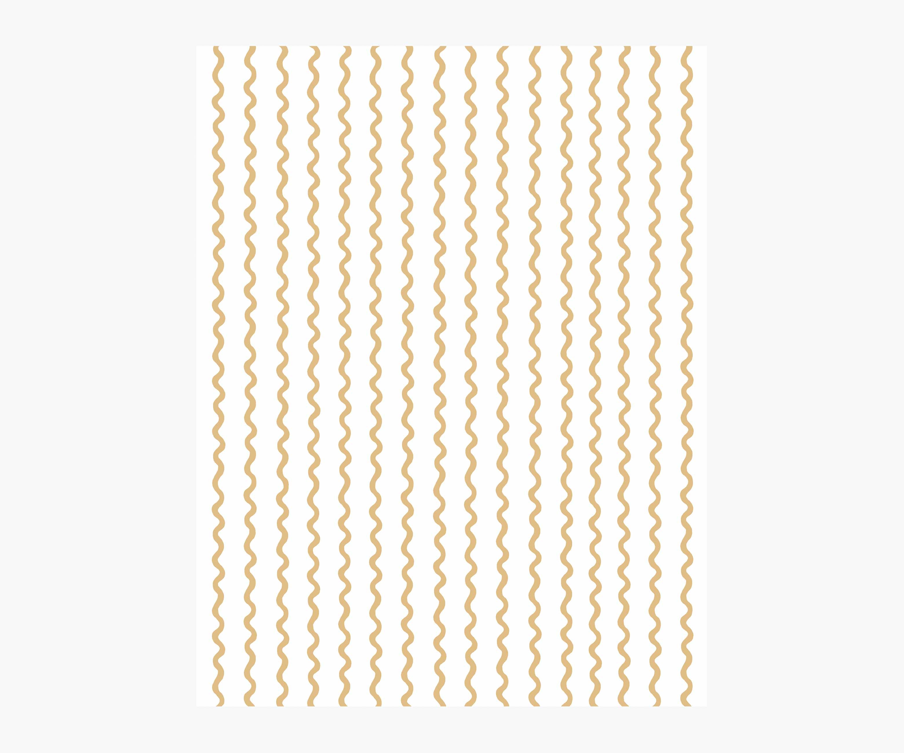 Rickrack Wallpaper Sample - Metallic Gold