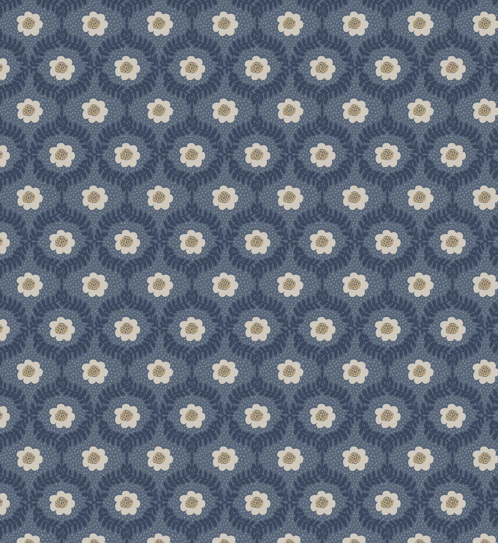 Emma Wallpaper - Navy