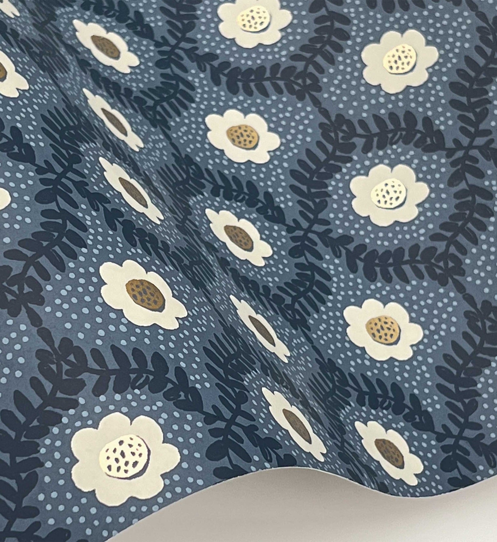 Emma Wallpaper - Navy