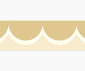 Scallop Trim Wallpaper - Linen