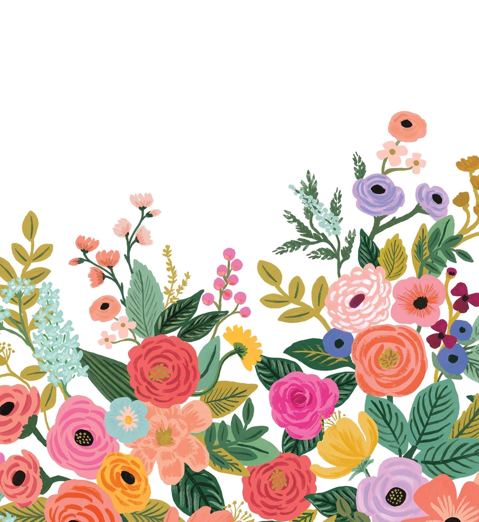 Garden Party Wallpaper Mural - Rose Multi