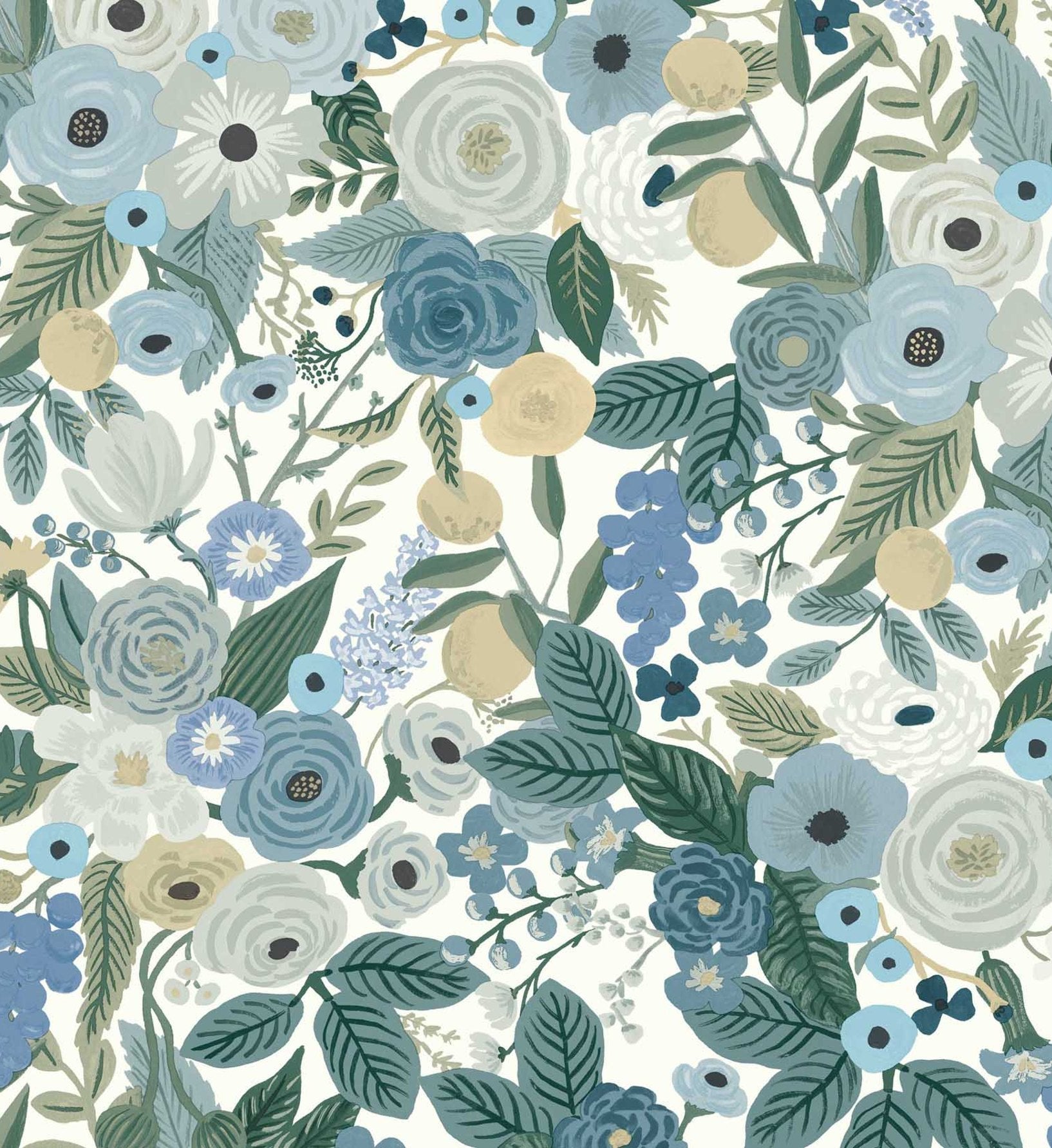 Garden Party Peel & Stick Wallpaper - Indigo Multi