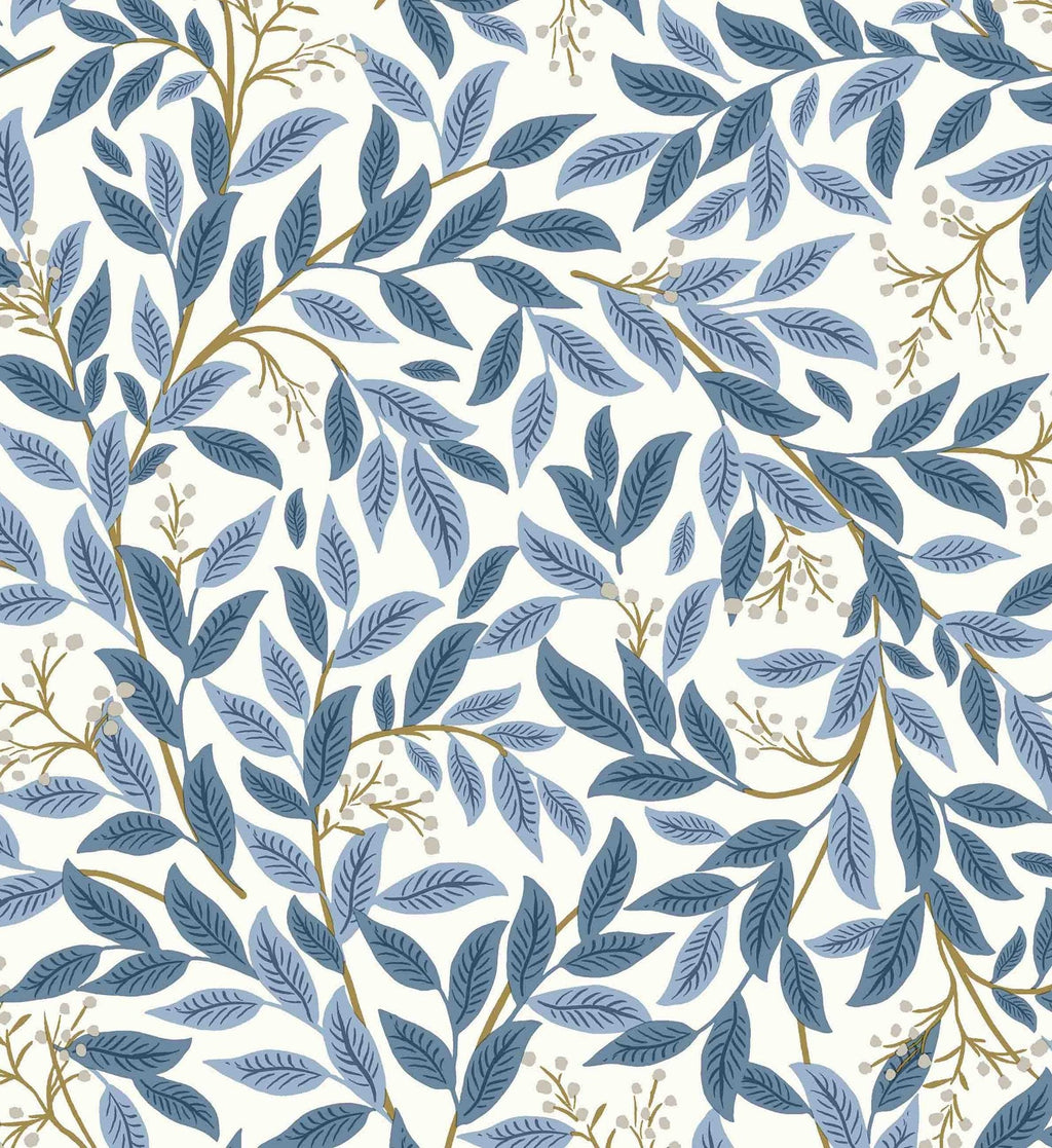 Willowberry Peel & Stick Wallpaper - Blue & White
