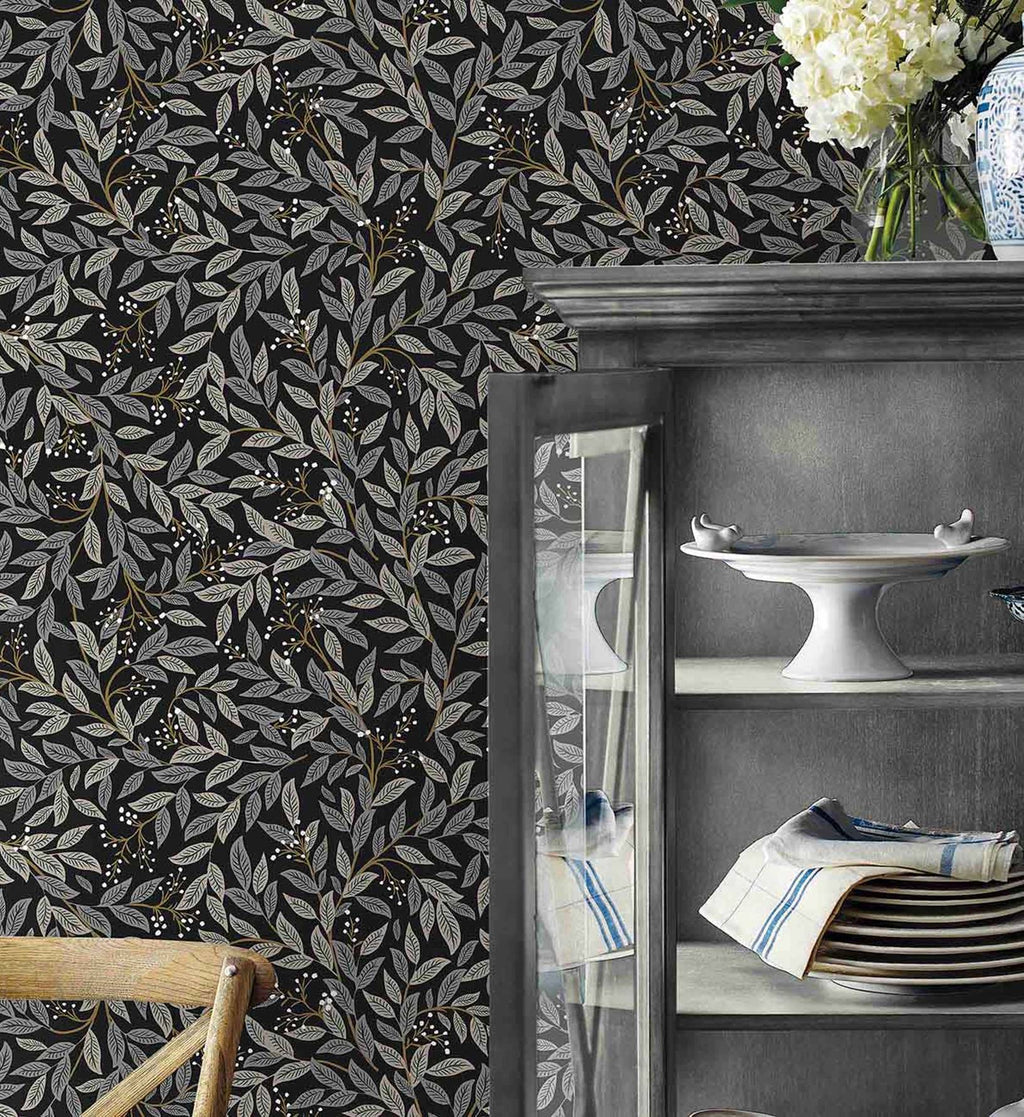 Willowberry Peel & Stick Wallpaper - Black