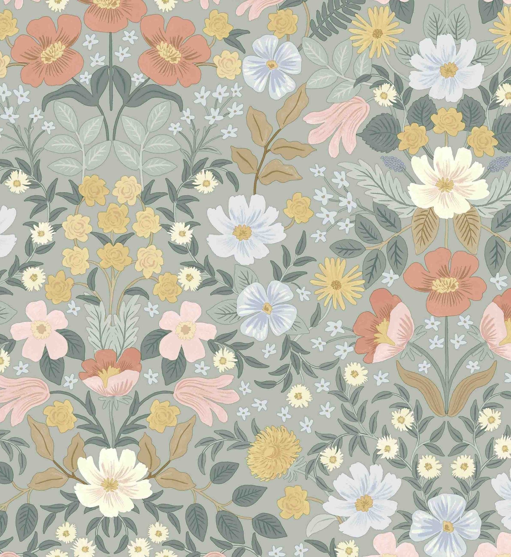 Bramble Garden Peel & Stick Wallpaper - Sage