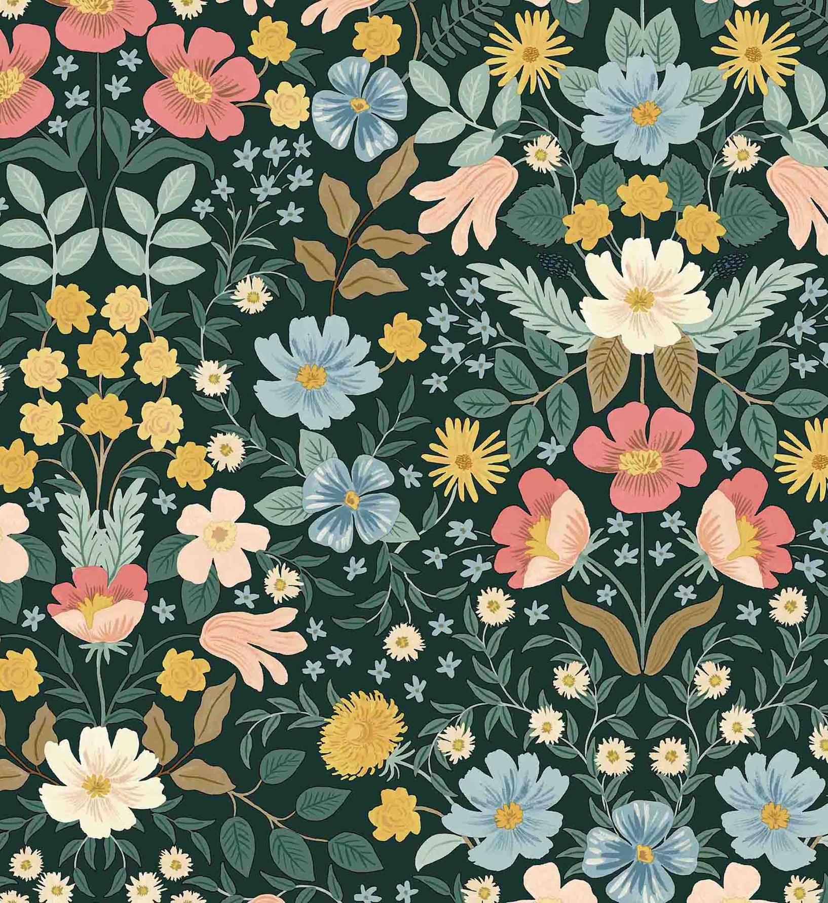 Bramble Garden Peel & Stick Wallpaper - Emerald