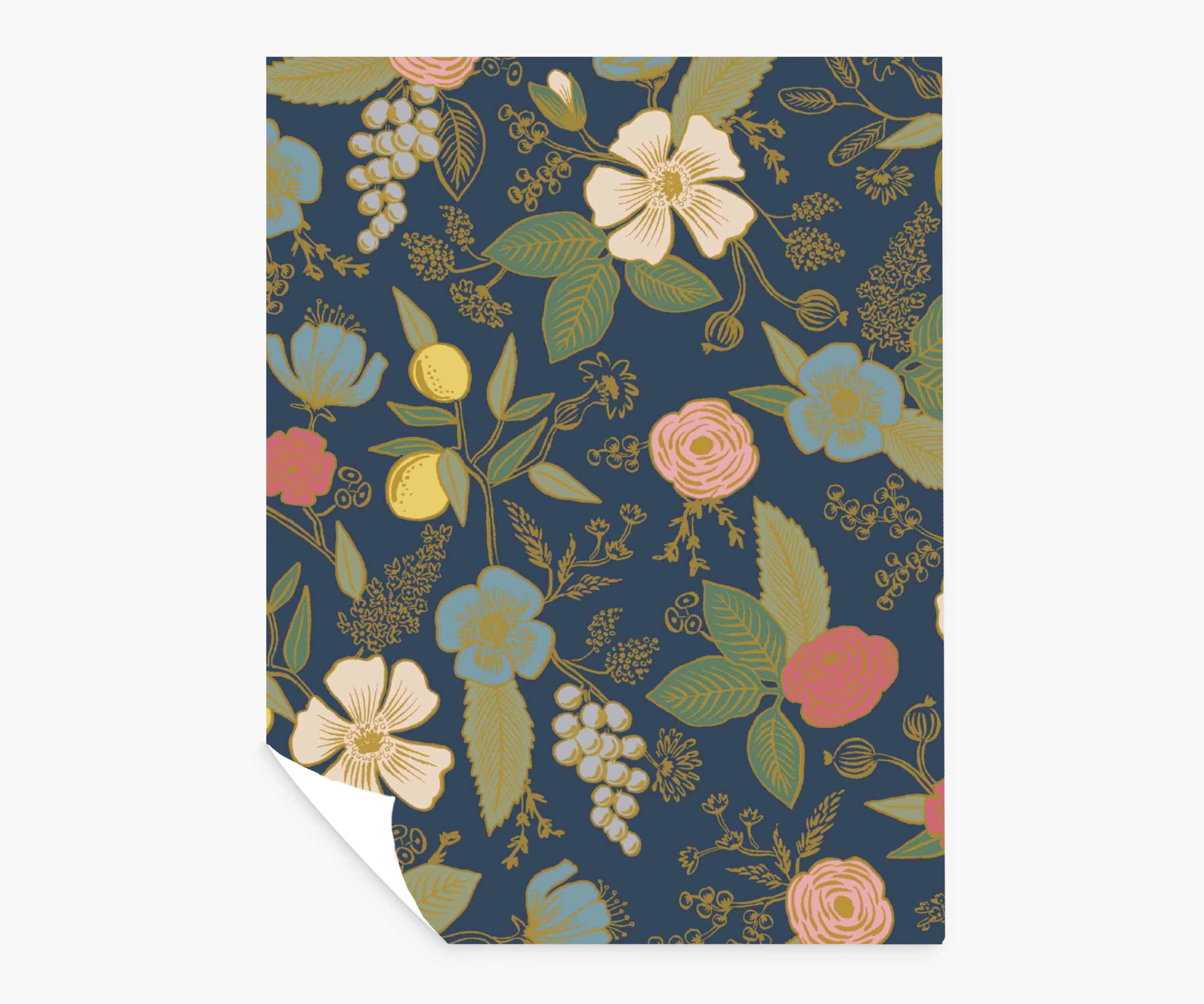 Colette Peel & Stick Wallpaper Sample - Navy