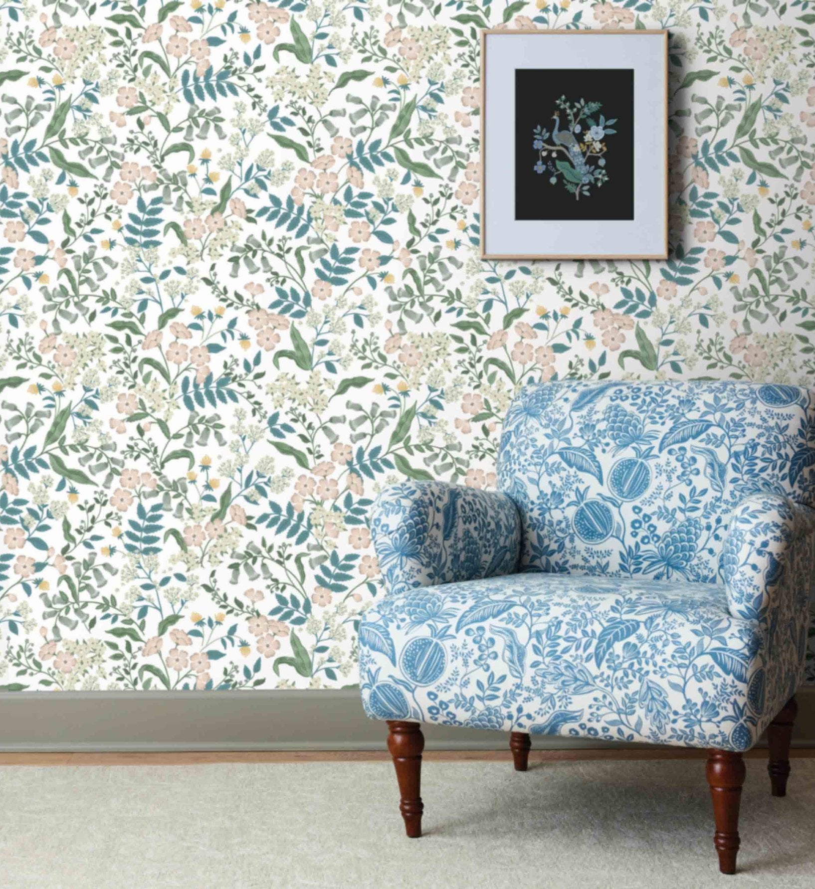 Sweetbrier Peel & Stick Wallpaper - Blush