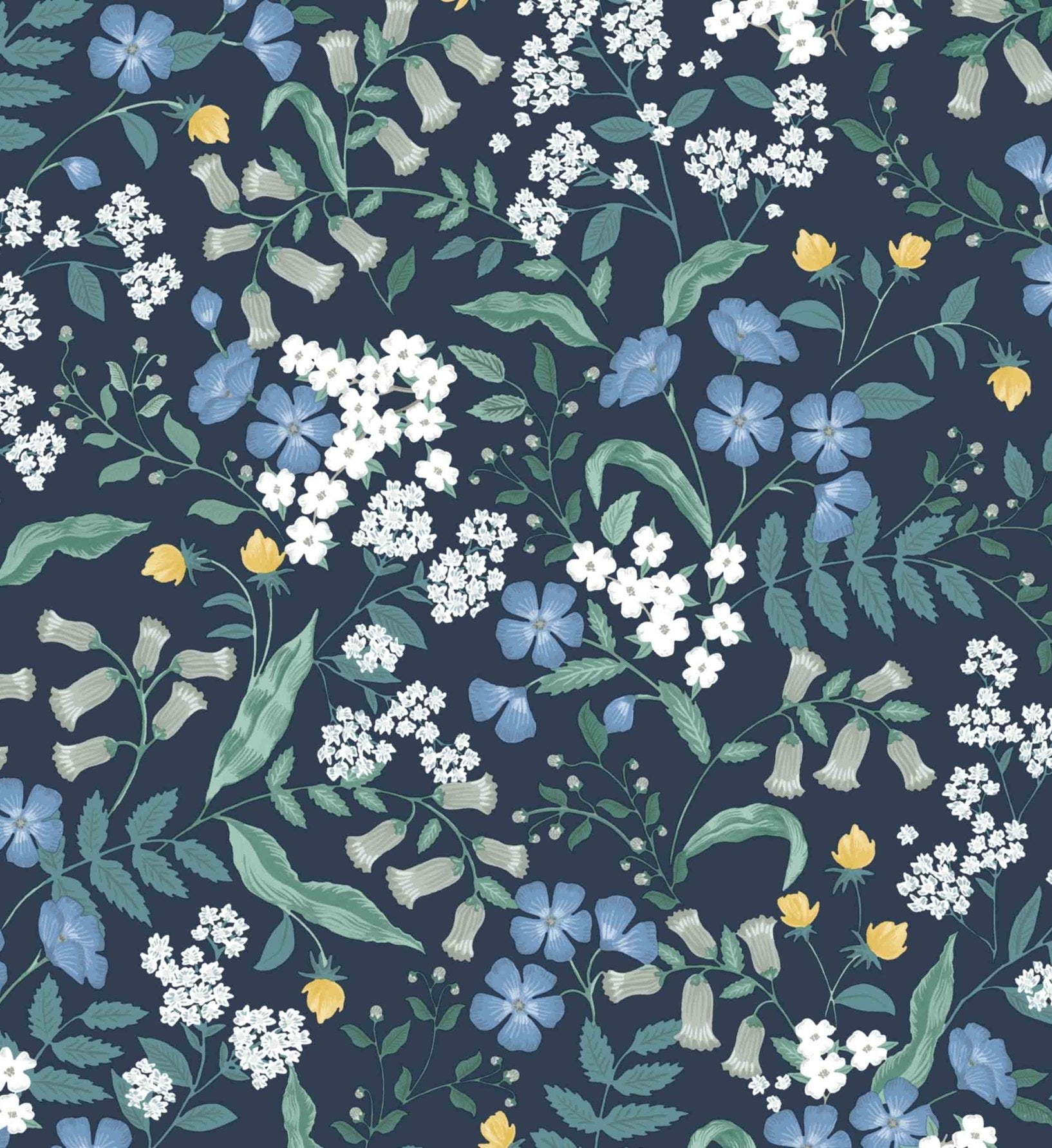 Sweetbrier Peel & Stick Wallpaper - Navy