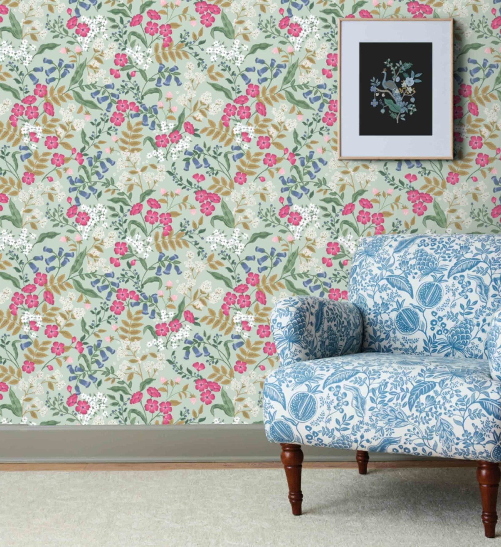 Sweetbrier Peel & Stick Wallpaper - Mint