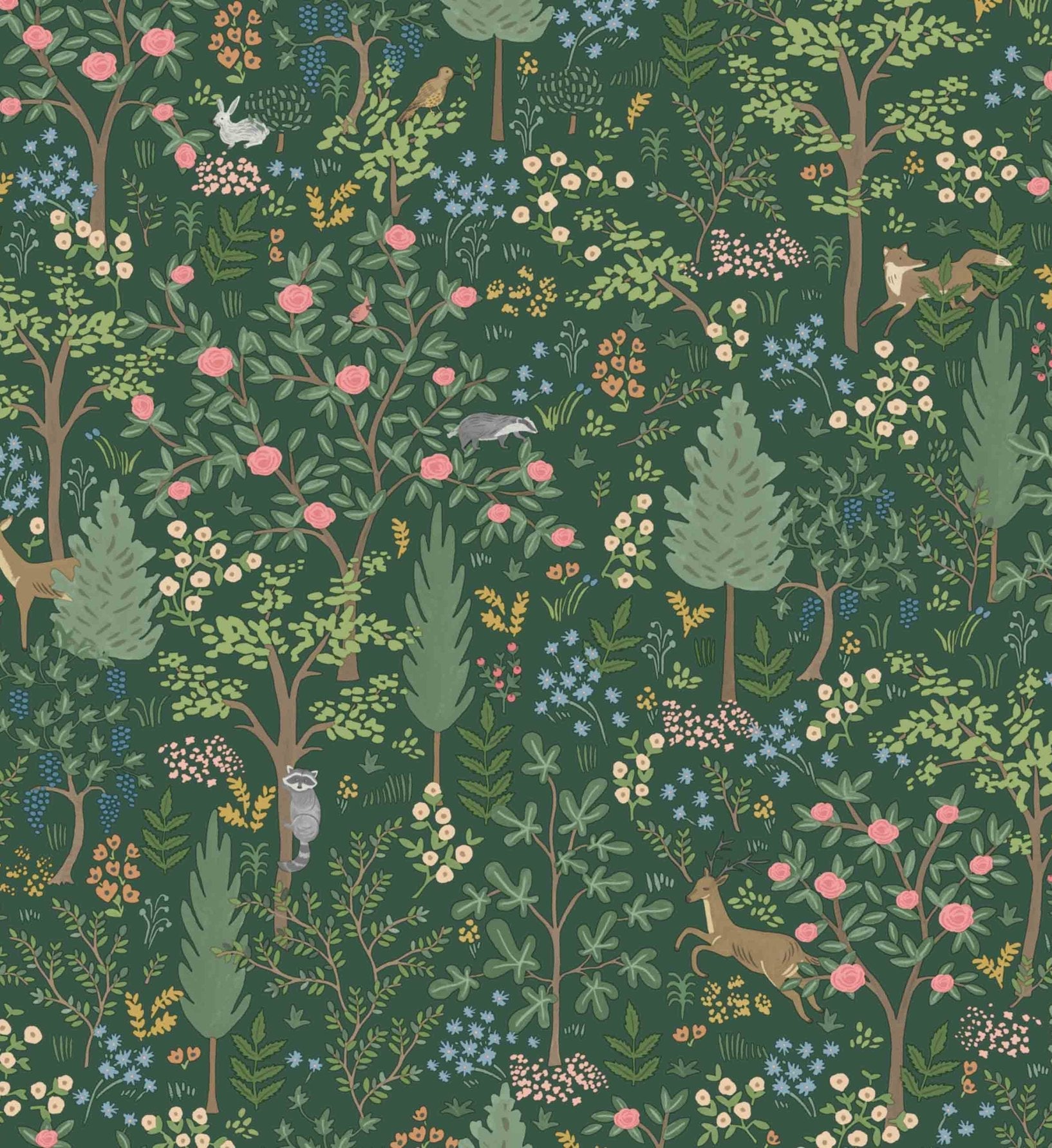 Woodland Peel & Stick Wallpaper - Emerald