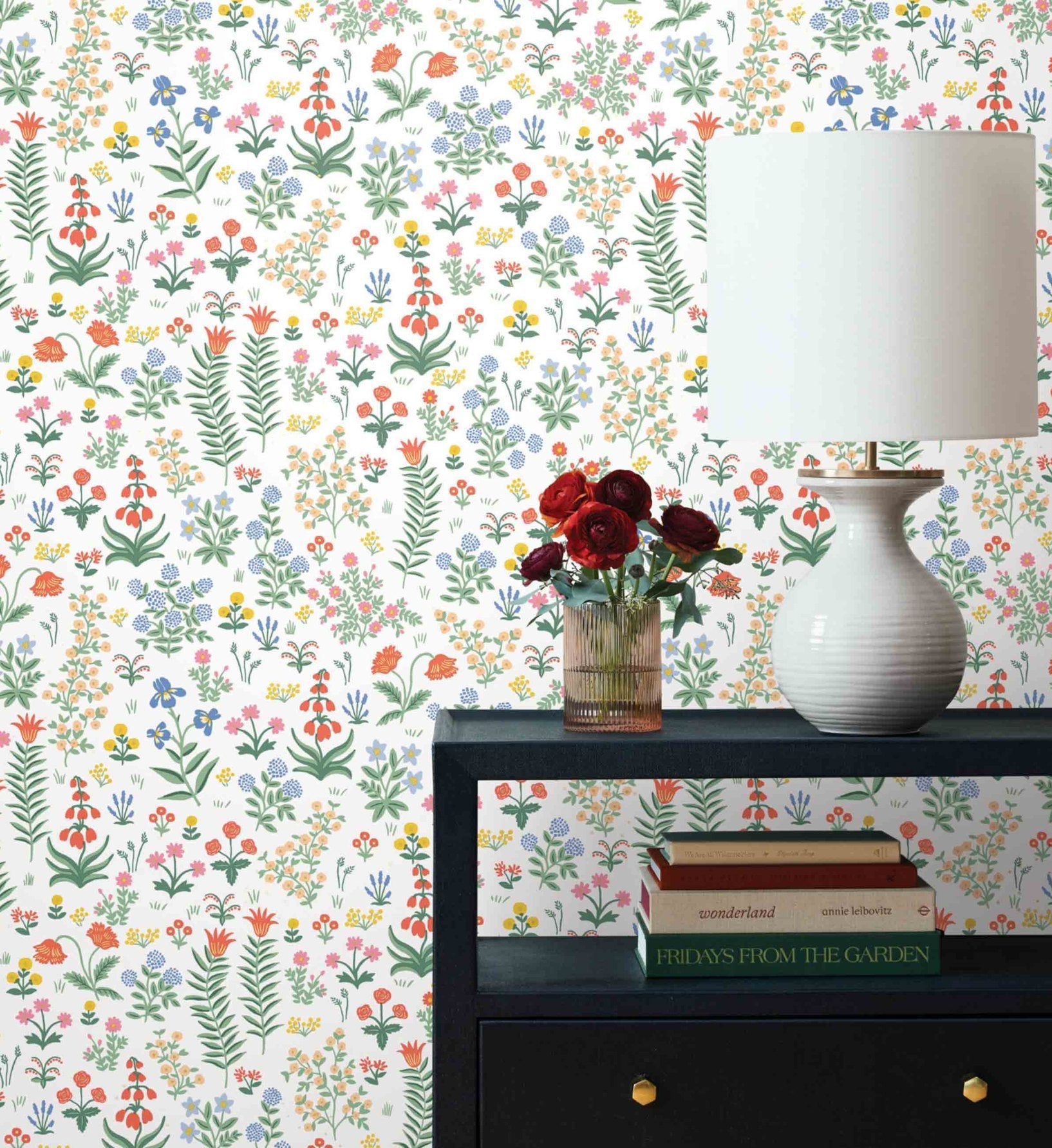 Menagerie Garden Peel & Stick Wallpaper - Rose Multi